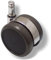 hjh OFFICE 619020 5X Design-Rollen 11mm / 65mm Stuhlrollen Bürostuhl für Hartböden Chrom (5er Pack)