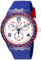 Swatch Unisex Chronograph Quarz Uhr mit Silikon Armband SUSZ100