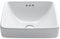 Kraus kcr-281 moderno Elavo cuadrada de cerámica – lavabo con rebosadero, blanco