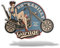 erreinge Sticker Pin-UP Vintage Retro Garage Adesivo Sagomato in PVC per Decalcomania Parete Murale Auto Moto Casco Camper Laptop - cm 12