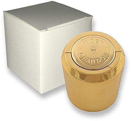 Moët & Chandon Champagner Flaschenverschluss für 0.75 und 1.5 Liter Flaschen in Geschenkbox (Gold)