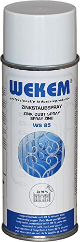 Wekem WS-85-400 Zinkstaubspray Silber 400 ml