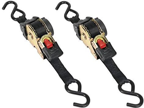 Sealey ATD25301 AUTO RETRACT RATCHET TIE DOWN STRAP 25MM X 3 METRE *PACK OF 2*