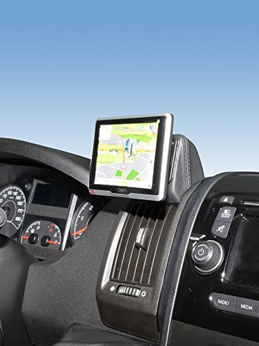 KUDA Handyhalterung passend für FIAT Ducato ab 2021 Facelift & Citroën Jumper & Peugeot Boxer ab 2024 - Telefonkonsole für Smartphones, Handy, Navi und mehr - Kunstlederkonsole, schwarz, 6385