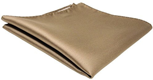 TigerTie Designer Einstecktuch in braun goldbraun einfarbig uni