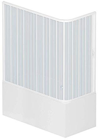 ROLLPLAST PINTO Pare Baignoire Douche en Plastique PVC Mod. Nadia 70x160 cm avec Ouverture latérale