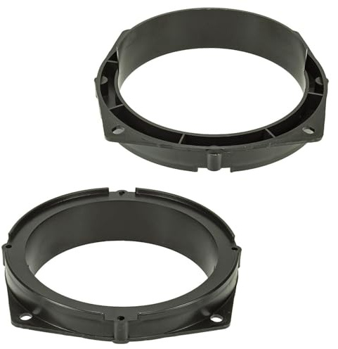 tomzz Audio 2837-002 Lautsprecherringe Adapter Halterungen kompatibel mit Mitsubishi Colt ab 2004-2012 für 130mm DIN Lautsprecher