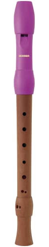 HOHNER Blockflöte, Alegra Line, pink, barock, zweiteilig