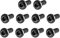 sourcing map 100Stk M2x6mm Gewinde 10.9 Legierter Stahl Knopfkopf Innensechskant Schrauben Bolzen