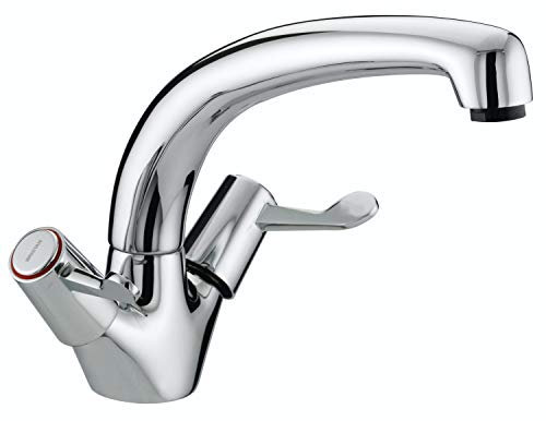 Bristan VAL SNK C CD Value Lever Kitchen Sink Mixer Tap with 3 (76mm) Levers with Swivel Spout, Chrome