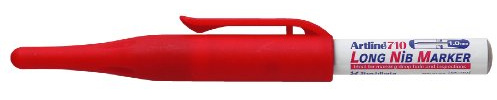 Artline 710 Long Nib Marker - Red