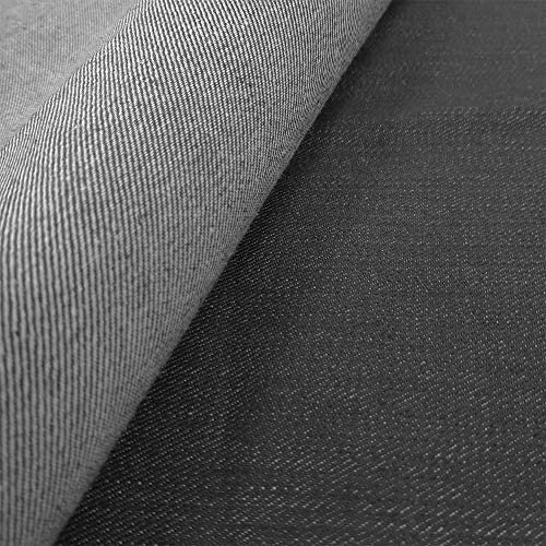Denim grau - Jeansstoff - Stoff Meterware - 96% Baumwolle, 4% Elasthan - per Meter