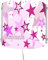 CreaDesign WA-1030-02, Sterne rosa, Kinderzimmer Wandlampe personalisiert mit Namen, Nachtlicht/Schlummerlicht für Steckdose, E14, 22 x 22,5 x 8,5 cm