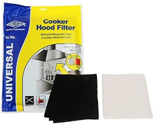 Electruepart Universal Cooker Hood Grease Paper & Charcoal Filter Kit