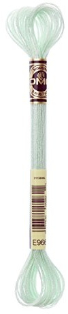 DMC 317W-E966 Light Effects Polyster Embroidery Floss, 8.7-Yard, Lime