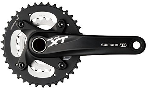 Shimano XT Kurbelgarnitur, Schwarz, L