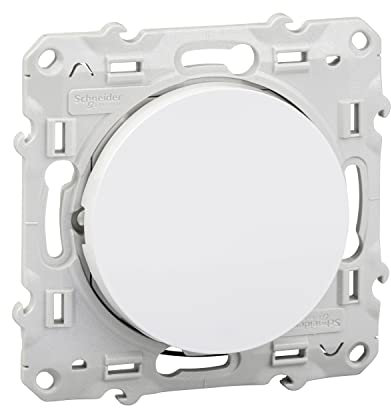 Schneider Electric - Odace, Interrupteur ou Va et Vient Lumineux 230 V Blanc - S520263