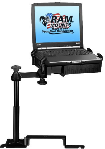 Ram Mount no-Drill 17 schwarz – Schoß-Halterung für Laptops und Netbooks (schwarz, 25,4 cm (10 Zoll), 43,2 cm (17), Edelstahl, 171,4 mm, 58,6 mm)