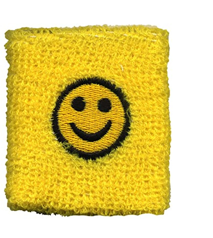 Freak Scene® Schweißband Smiler Pulswärmer Frottee Smiler Lachgesicht, Farbe wählen
