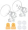 Maymom 19 mm One-Piece Breastshield w/ Valve, Membrane Replacement for Medela Breast Pumps (Pump in Style, Lactina, Symphony) x 2
