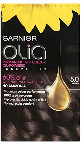 3 x Garnier Olia Permanent Hair Colour 5.0 Brown