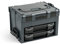 Bosch Sortimo LS BOXX 306 | inkl. i-BOXX 72 H3 & i-BOXX 72 I3 in Anthrazit | Professioneller Werkzeugkoffer leer | Werkzeugkiste leer Kunststoff