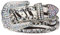 beltiscool Damen Gürtel Gr. S/M - 34, Zebra