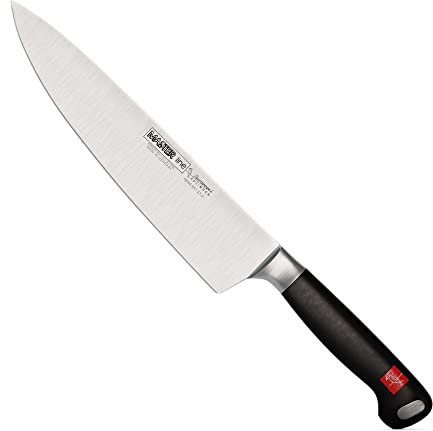 Burgvogel Solingen Couteau de Chef forgé, 23 cm, Master Line, Inoxydable, Noir, Couteau de Cuisine Lavable au Lave-Vaisselle