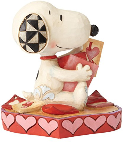 Disney Traditions 4055652 Peanuts Puppy Love - Snoopy Figurine, Resin, Mehrfarbig, 7.5 x 10 x 11 cm