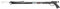 Seac Sting, Rubber Harpune Aluminium-Finish, Schwarz
