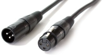 Loops 5m - 3 Pin XLR Male to Female DMX Lighting Cable - DJ Gig LED Signal Light Lead