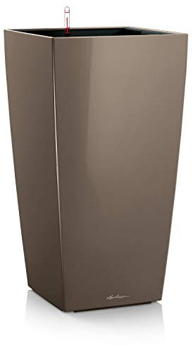 LECHUZA CUBICO Premium 22 taupe hochglanz 18464