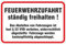 Schild Feuerwehrzufahrt aus Aluminium-Verbundmaterial 3mm stark 20 x 30 cm Achtung Feuerwehrausfahrt