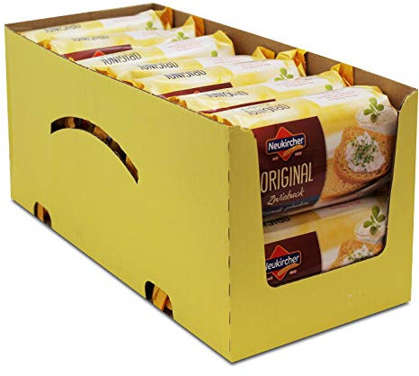 14er Sparpack Original Neukircher Zwieback (14 x 100 g) herzhaft & knusprig leicht verdaulich vollmundiger Geschmack