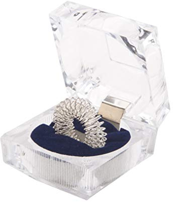 Finger-Massagering Silber Groß – Akupressur, Antistress, Entspannung, Durchblutung fördernd, Geschenk-Set mit Schatulle – chi-enterprise