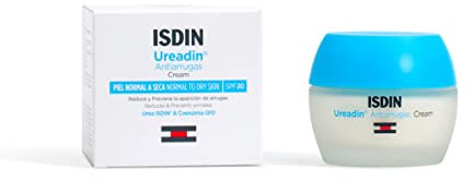 ISDIN UreadinAntiarrugas, Crema Facial Antiarrugas Para Piel Normal A Seca Que Hidrata Y Corrige, Aumentando La Firmeza Y Elasticidad De La Piel, Con Coenzima Q10 Y Urea ISDIN- 50 ml