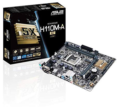 ASUS Intel H110M-A/M.2 LGA1151 Socket H110 Chipset Support DDR4 Micro-ATX Format Motherboard