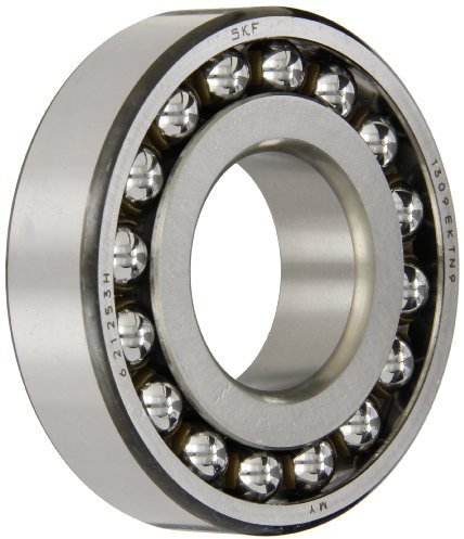 SKF 1309 EKTN9 Double Row Self-Aligning Bearing, Tapered Bore, ABEC 1 Precision, Open, Plastic Cage, Normal Clearance, Metric, 45mm Bore, 100mm OD, 25mm Width