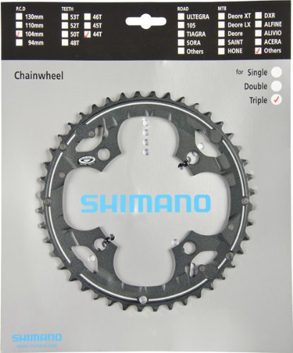 SHIMANO pLATEAU 44 dENTS eN aLUMINIUM nOIR fC-m430 kETTENBLAETTER aLIVIO fC-m430 aRT nO y-1M098270