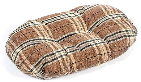 Danish Design Newton Truffle Brown Check Machine Washable Dog/Puppy Quilted Mattress 24 Inch