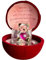 Orsetto di vetro in cofanetto regalo, con scritta in inglese “For a Special Mum Through and Through”