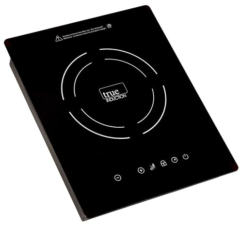 TI-1B 12 inch Built-In Single Burner Induction Glass-Ceramic Cooktop, 1750W, UL858 Certified
