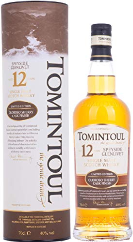 Tomintoul 12 Years Old Oloroso Cask mit Geschenkverpackung Whisky (1 x 0.7 l)