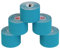ALPIDEX 5 Rollen Kinesiologie Tape 5m x 5cm Viele Farben Anwendungsbroschüre Elastisch Wasserfest Hautfreundlich Physio Muskel Tape Set, Farbe:hellblau