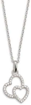 XENOX® LOVE STORY Halskette - Damen Halskette aus hochwertigem 925/- Sterlingsilber mit Herz-Anhänger