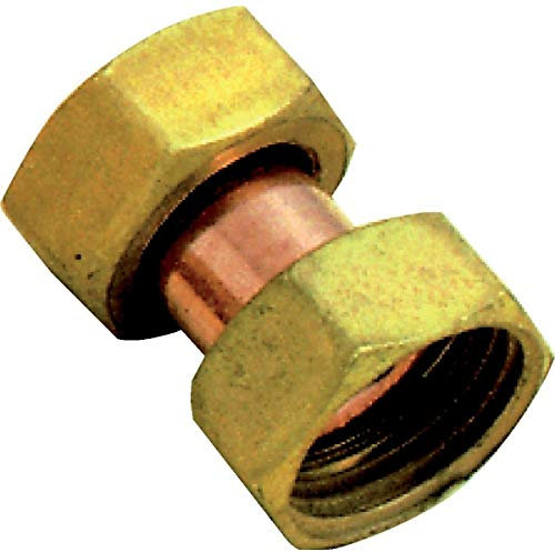 raccord en laiton à visser - ecrou tournant - femelle / femelle - 20 x 27 - sachet de 2