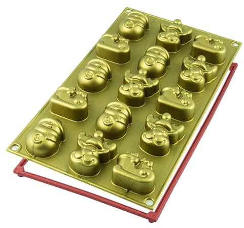 Silikomart Molde de Silicona mágico de Navidad, Dorado, Talla única