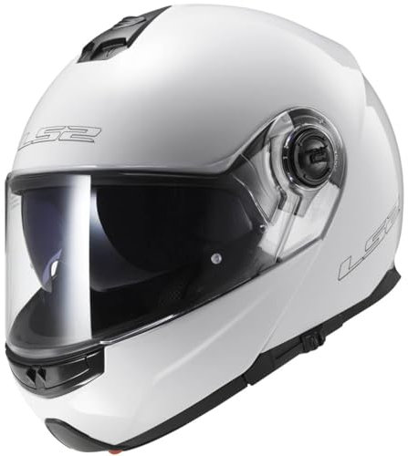 LS2, casco modulare per moto, Strobe, bianco, XXL