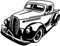 Samunshi® Wandtattoo Pick Up Oldtimer Muscle Car Auto Wandsticker Wandaufkleber 120 x 90cm schwarz