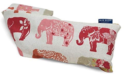 Blue Badge Co Wheat Bags Microwavable Heat Pack in Elephant Fabric, Machine Washable Wheat Warmer Bag, Lavender Scented Natural Wheat Grains for Pain Relief Such as Neck and Shoulder